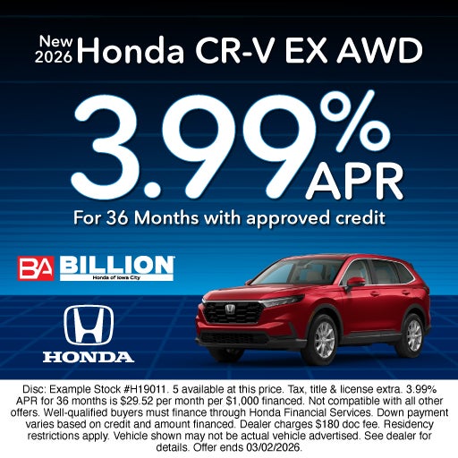 NEW 2026 HONDA CR-V EX
