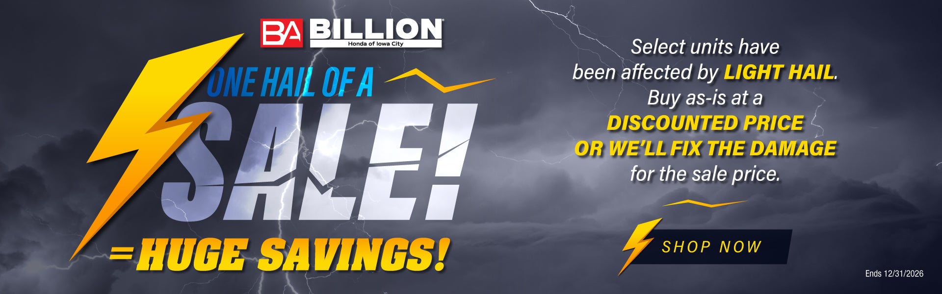 HAIL SALE