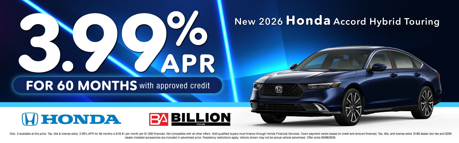 NEW 2026 HONDA ACCORD HYBRID TOURING