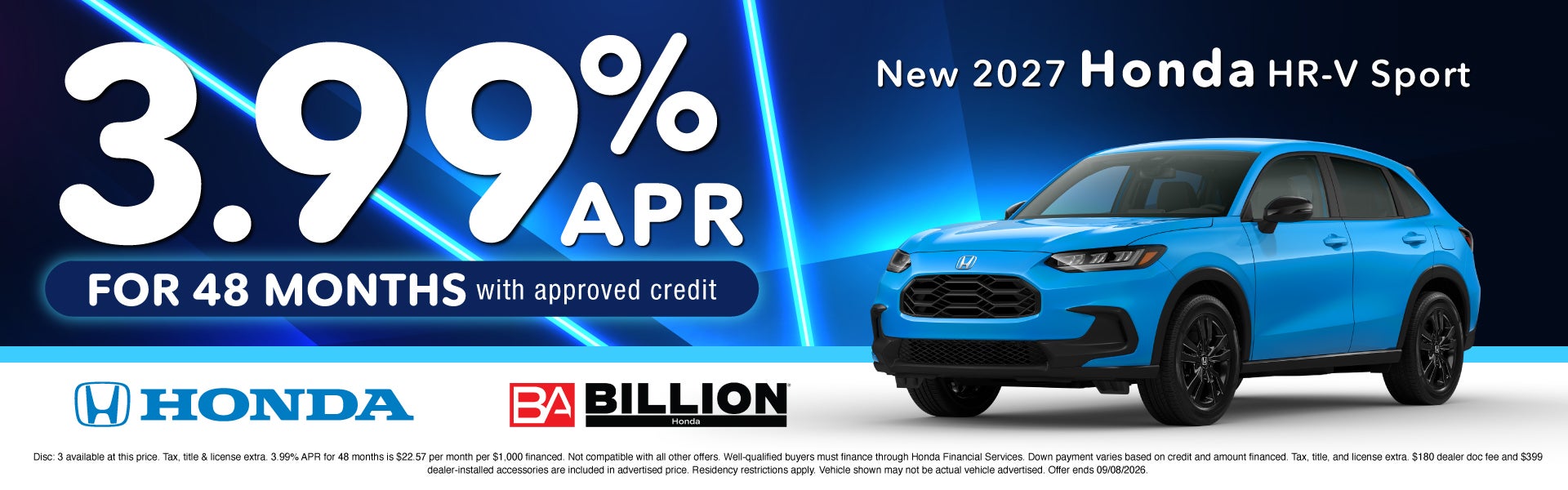 NEW 2027 HONDA HR-V SPORT