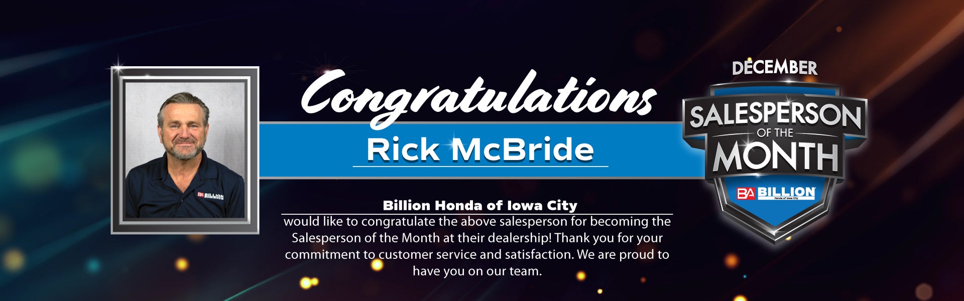 SALESPERSON OF THE MONTH