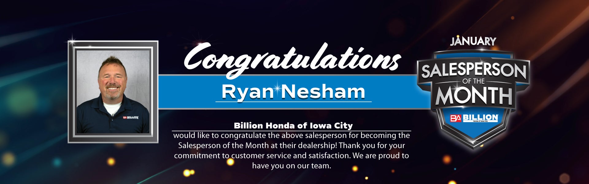 SALESPERSON OF THE MONTH