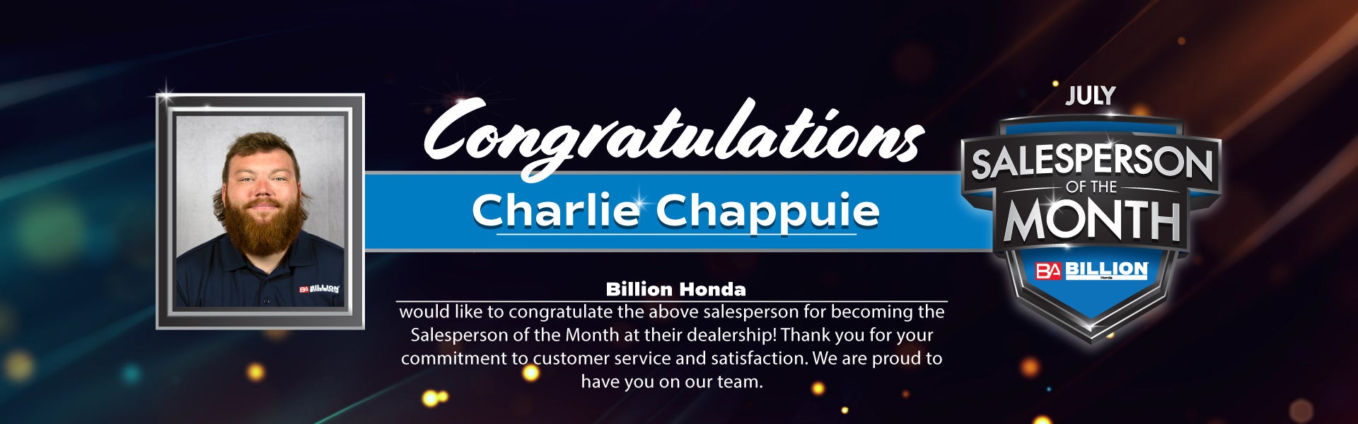 SALESPERSON OF THE MONTH