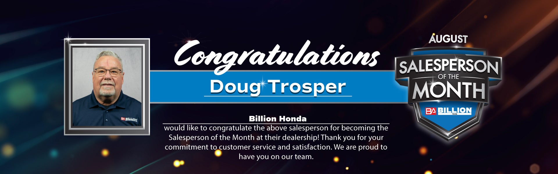 SALESPERSON OF THE MONTH