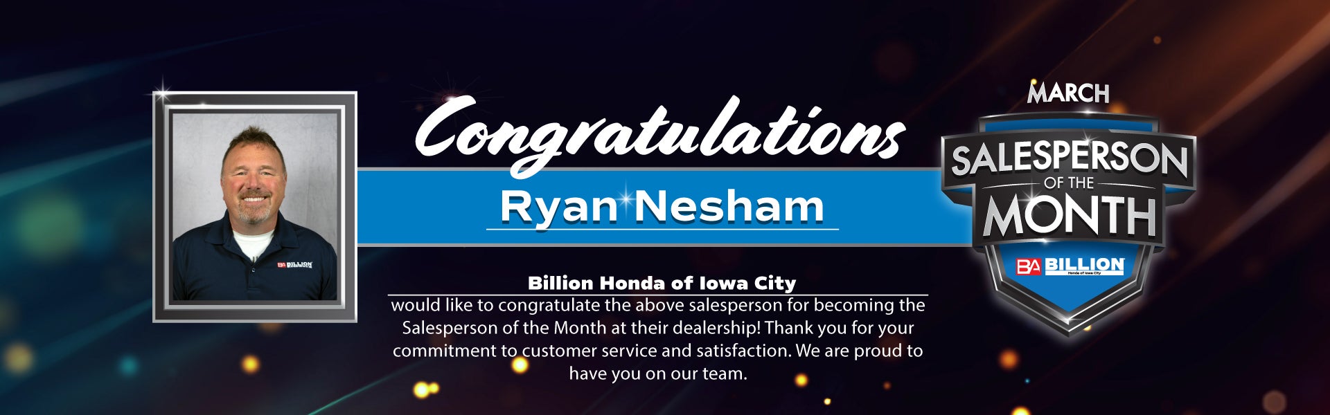 SALESPERSON OF THE MONTH