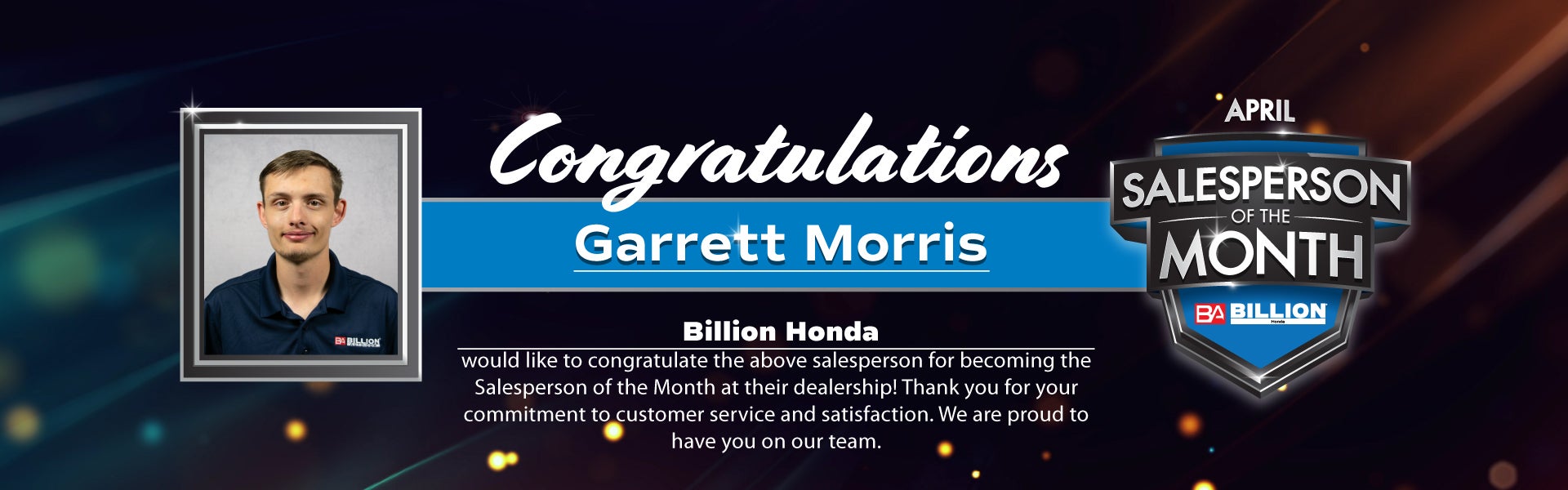 SALESPERSON OF THE MONTH